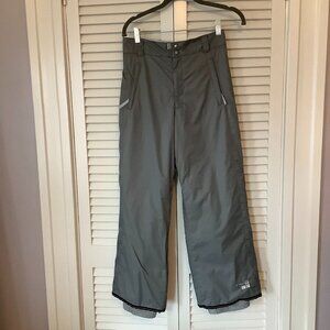 Burton girls' Trinity snow pants large (14-16) outdoor snowboard grey *has flaw*